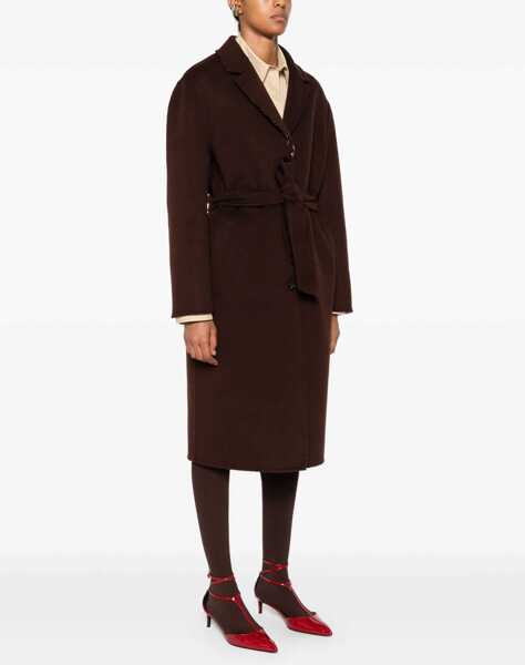 Paltoane Gucci Silk and wool reversible Coat BROWN/PINK Femei (BM 18923356) 2