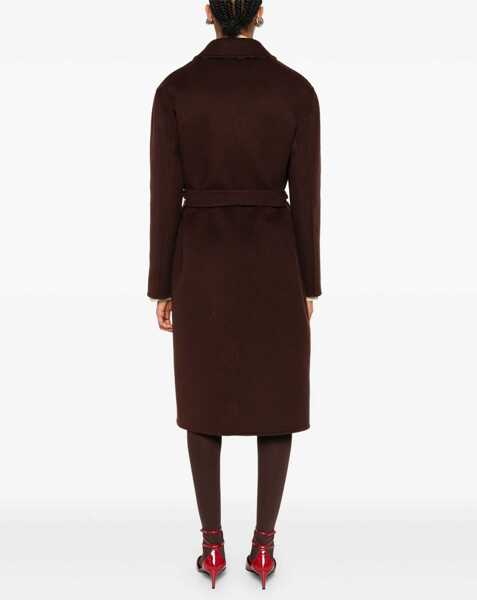 Paltoane Gucci Silk and wool reversible Coat BROWN/PINK Femei (BM 18923356) 3