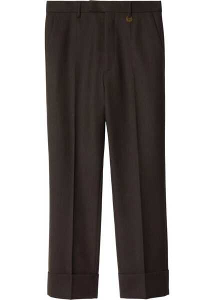 Pantaloni casual Burberry Tailored Wool Trousers BROWN Barbati (BM 18923485) 1