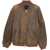 Golden Goose Bomber Leather Jacket BROWN