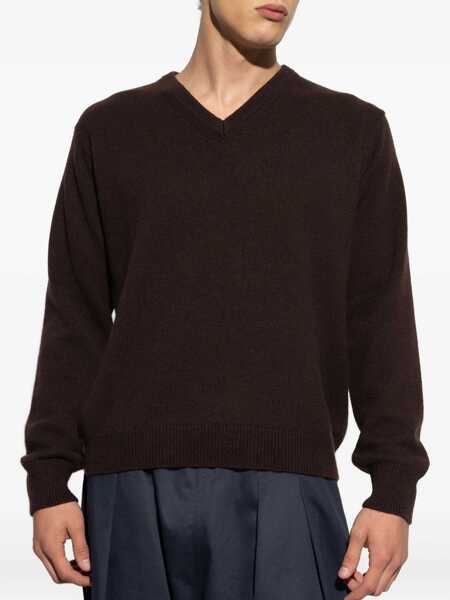 Pulovere Maison Margiela V-Neck Sweater BROWN Barbati (BM 18923521) 3