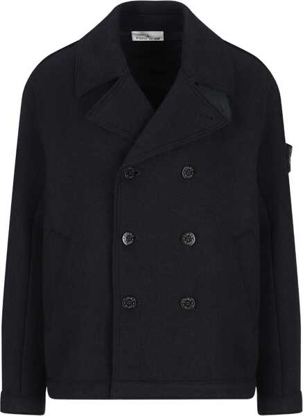 Paltoane Stone Island Wool Peacoat BLUE Barbati (BM 18923527) 1