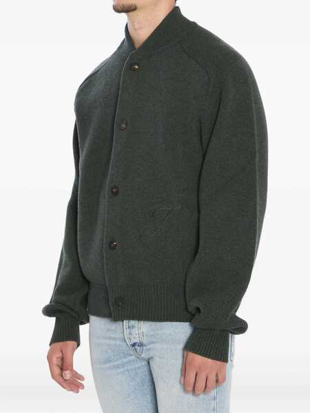 Cardigane JACQUEMUS Pallone Cardigan Sweater GREEN Barbati (BM 18923536) 2