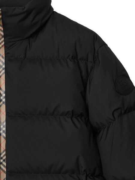 Bomber jacket Burberry Puffer Jacket With Packable Hood BLACK Barbati (BM 18923542) 2
