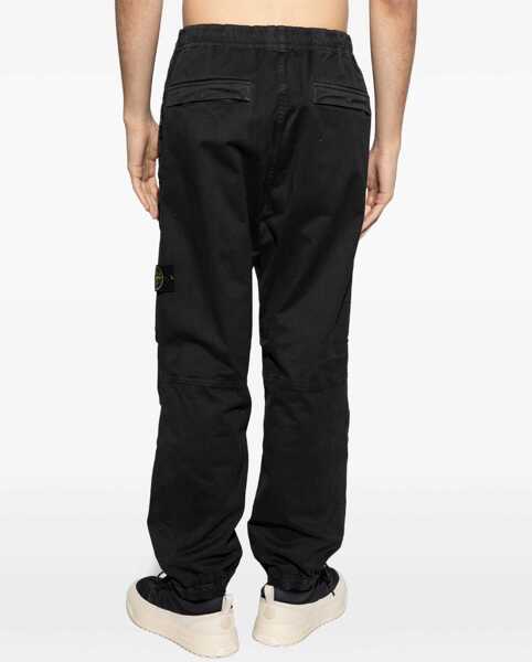 Pantaloni casual Stone Island Cargo Pants BLACK Barbati (BM 18923551) 4