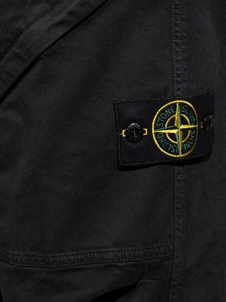 Pantaloni casual Stone Island Cargo Pants BLACK Barbati (BM 18923551) 5