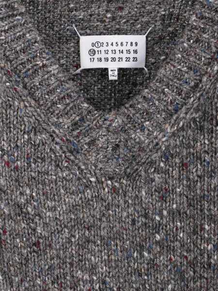 Pulovere Maison Margiela V-Neck Sweater GREY Barbati (BM 18923554) 4