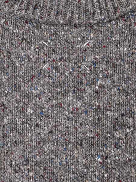 Pulovere Maison Margiela V-Neck Sweater GREY Barbati (BM 18923554) 5