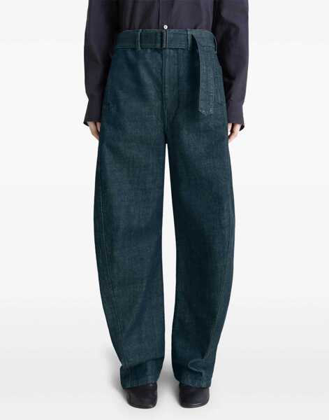 Blugi LEMAIRE Twisted Belted Pants In Denim BLUE Barbati (BM 18923557) 3