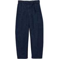 Blugi Twisted Belted Pants In Denim Barbati