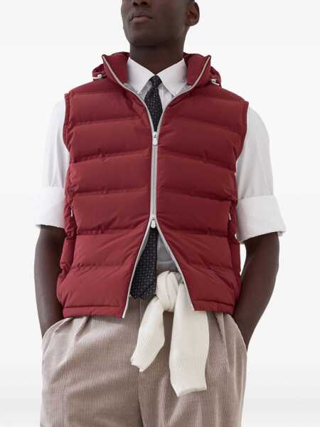 Geci de iarna Brunello Cucinelli Down Vest PORPORAGRIGIO MEDIO Barbati (BM 18923692) 5
