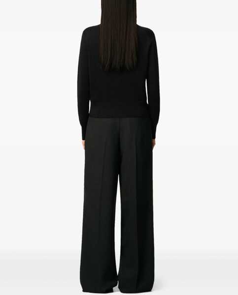 Cardigane AMI Paris Ami De Coeur merino wool Cardigan NOIR/ROUGE Femei (BM 18923704) 4