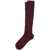 Brunello Cucinelli Cashmere ribbed Socks AMARANTO+CIOTTOLO