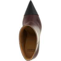 Bocanci casual Francesco Russo Dama - Bocanci casual Francesco Russo Two-tone Ankle Boots BLACK/BORDEAUX Femei (BM 18923752) - B-mall.ro