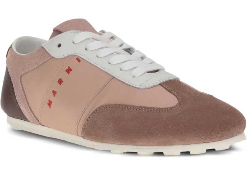Sneakers Marni Softy Soccer Sneakers ANTIQUE ROSE/NUDE/WHITE/BORDEAUX Femei (BM 18923761) 2