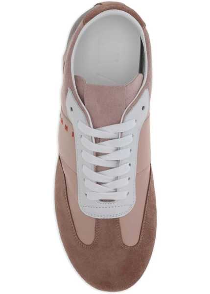 Sneakers Marni Softy Soccer Sneakers ANTIQUE ROSE/NUDE/WHITE/BORDEAUX Femei (BM 18923761) 3