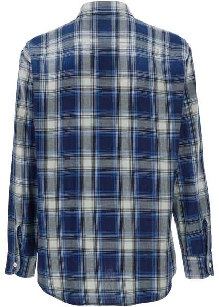 Camasi casual DSQUARED2 Canadian check Shirt INDIGO CHECK Barbati (BM 18923767) 2