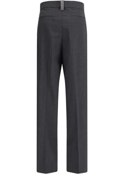 Pantaloni casual Fabiana Filippi Wool Pantaloni 8070 Femei (BM 18923773) 2