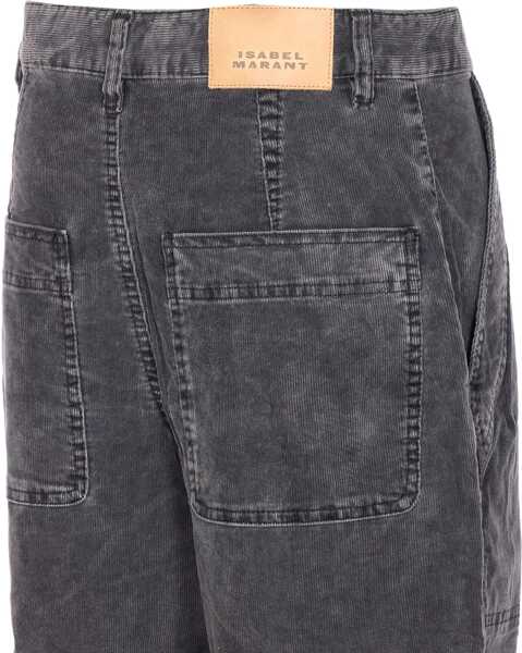 Pantaloni casual ISABEL MARANT ETOILE Ribbed velvet Pants Vintage Black Femei (BM 18923797) 3