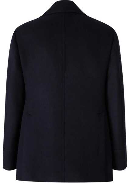 Paltoane Brunello Cucinelli Double wool flannel Caban NAVY/PIOMBORUBINO Barbati (BM 18923812) 2