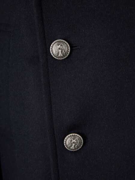 Paltoane Brunello Cucinelli Double wool flannel Caban NAVY/PIOMBORUBINO Barbati (BM 18923812) 3