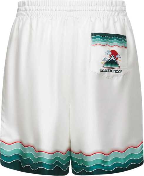 Pantaloni scurti Casablanca Montagne Ondule Shorts MONTAGNE ONDULEE Barbati (BM 18923815) 2