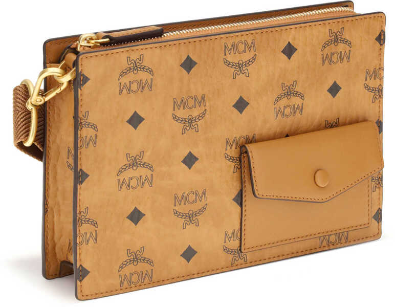 Genti de mana MCM Aren canvas Shoulder Bag COGNAC Barbati (BM 18923830) 2