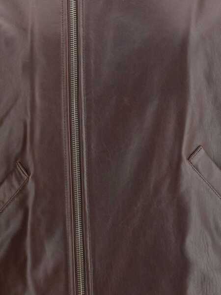 Jachete PETAR PETROV Oversized leather Jacket COFFEE Femei (BM 18924085) 5