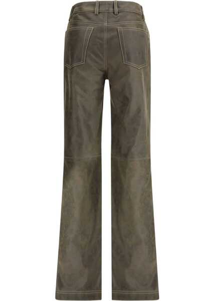 Pantaloni casual ETRO Leather Pants M0769 Femei (BM 18924214) 2