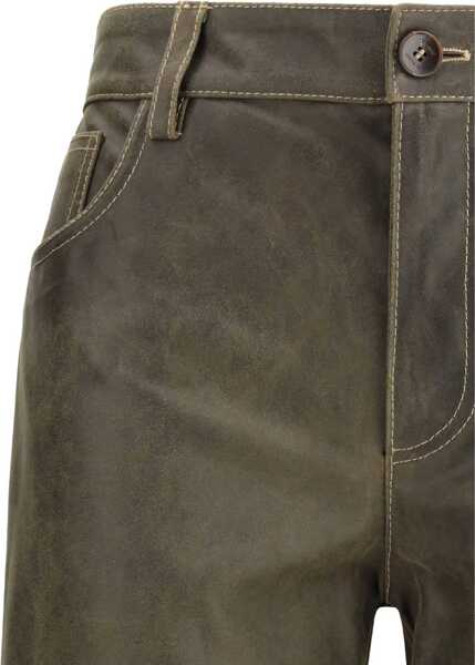 Pantaloni casual ETRO Leather Pants M0769 Femei (BM 18924214) 3