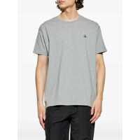 Tricouri Vivienne Westwood pentru Barbati - Tricouri Vivienne Westwood Grey Crewneck T-Shirt With Orb Embroidery On The Front In Cotton Man GREY Barbati (BM 18924789) - B-mall.ro