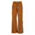 TELA Beige Pants With Belt Loops And Semi-Elastic Waist In Suede Woman Beige