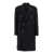 Tagliatore 'Londra' Black Oversized Double-Breasted Coat In Wool Blend Man Black