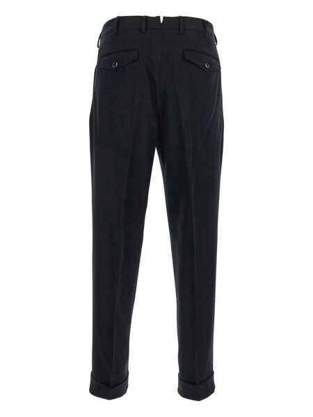 Pantaloni PT TORINO Black Pants With Pences And Belt Loops In Cotton Blend Man Black Barbati (BM 18925209) 2