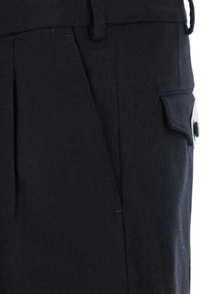Pantaloni PT TORINO Black Pants With Pences And Belt Loops In Cotton Blend Man Black Barbati (BM 18925209) 3