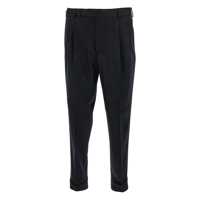 Pantaloni Black Pants With Pences And Belt Loops In Cotton Blend Man Barbati
