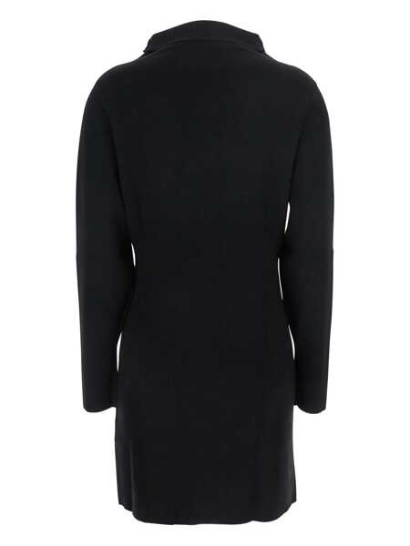 Rochii P.A.R.O.S.H. Black Turtleneck Midi Dress In Wool And Cashmere Woman Black Femei (BM 18925245) 2