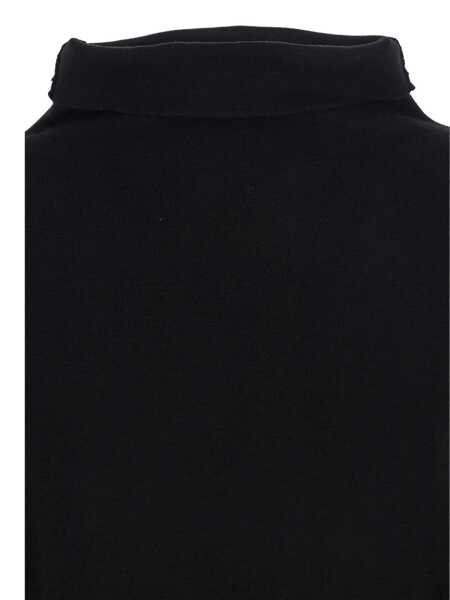 Rochii P.A.R.O.S.H. Black Turtleneck Midi Dress In Wool And Cashmere Woman Black Femei (BM 18925245) 3