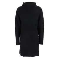 Rochii Black Turtleneck Midi Dress In Wool And Cashmere Woman Femei