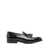 Doucal's Black Slip-On Loafers With Tassel Detail In Smooth Leather Man Black