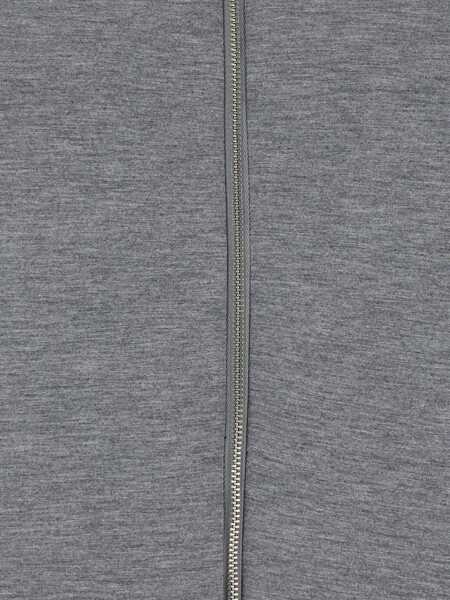 Bluze de trening TELA Grey Hoodie With Dropped Shoulder In Cotton Blend Woman GREY Femei (BM 18925293) 3