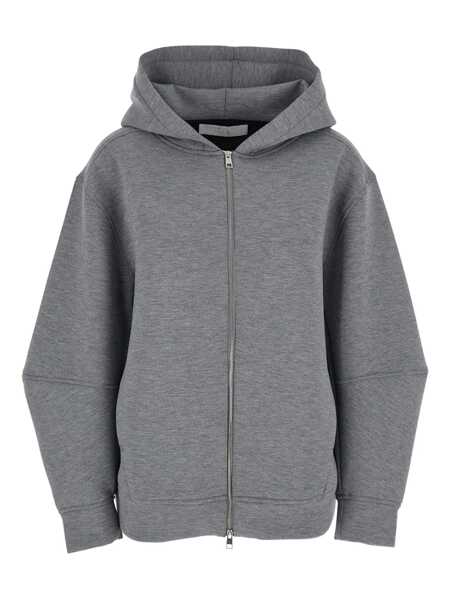 Bluze de trening TELA Grey Hoodie With Dropped Shoulder In Cotton Blend Woman GREY Femei (BM 18925293) 1