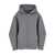 TELA Grey Hoodie With Dropped Shoulder In Cotton Blend Woman GREY
