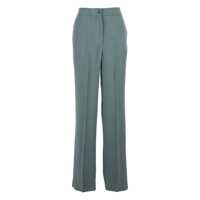 Pantaloni casual Blue Trousers With Elastic Waist And Front Pleats In Fabric Woman Femei