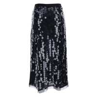 Fuste Black Skirt With All-Over Sequins In Tech Fabric Woman Femei