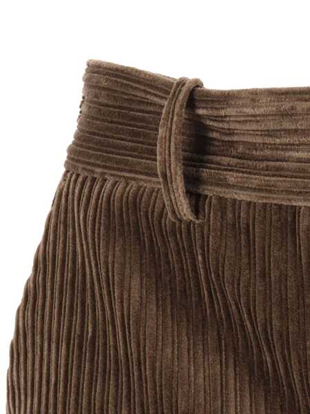 Pantaloni scurti P.A.R.O.S.H. SHORTS Brown Femei (BM 18926076) 3