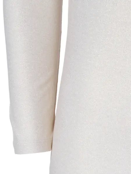 Tricouri Filatures Du Lion Long sleeve round neck T-shirt White Femei (BM 18926148) 3