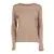 Filatures Du Lion Long sleeve round neck T-shirt Beige