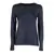 Filatures Du Lion Long sleeve round neck T-shirt Blue