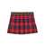 Fendi TARTAN SKIRT Red